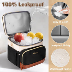 Mancro Expandable Bottle Cooler Bag multiple compartments organized for quick access.