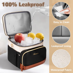 Mancro bag multi-pocket design helps organize bottles, snacks, and accessories.