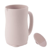 mandoo Baby Bath Rinse Cup with beige handle for easy, controlled rinsing