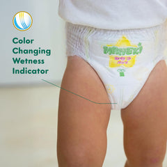 Maneki Baby Diaper Pants Size 5 night absorbent core keeps moisture away.