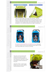 Manito Elegance Beta shield UV windows provide distortion-free vision for baby.