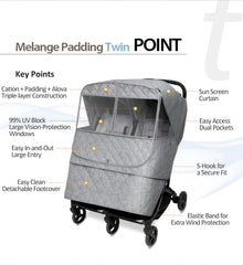 Manito Melange insulated interior in Alova suede for warmth and plush comfort.