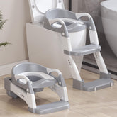 MantisFist 2-in-1 toddler potty folded for compact storage in small bathrooms.