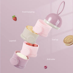 Manwetye portable baby food container ideal for travel and daycare.