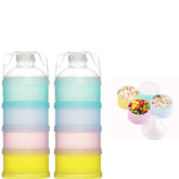 Manwetye two-pack 4-layer dispenser assembled for easy on-the-go feeding