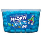 maoam kracher blue tub front view ideal for on-the-go snacking