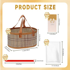 Mapaim gift basket wrap bows cards shows included wrap and bows for quick gifting.