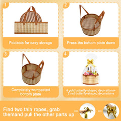 Mapaim gold pull bows add a luxurious finishing touch.