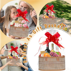 Mapaim spacious gift basket dimensions oval shows generous room for skincare or wine.
