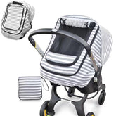 MARLIFER car seat cover with mesh window lets you monitor baby with airflow benefits