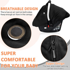 MARLIFER front zip roll-away flap enables easy interaction with baby