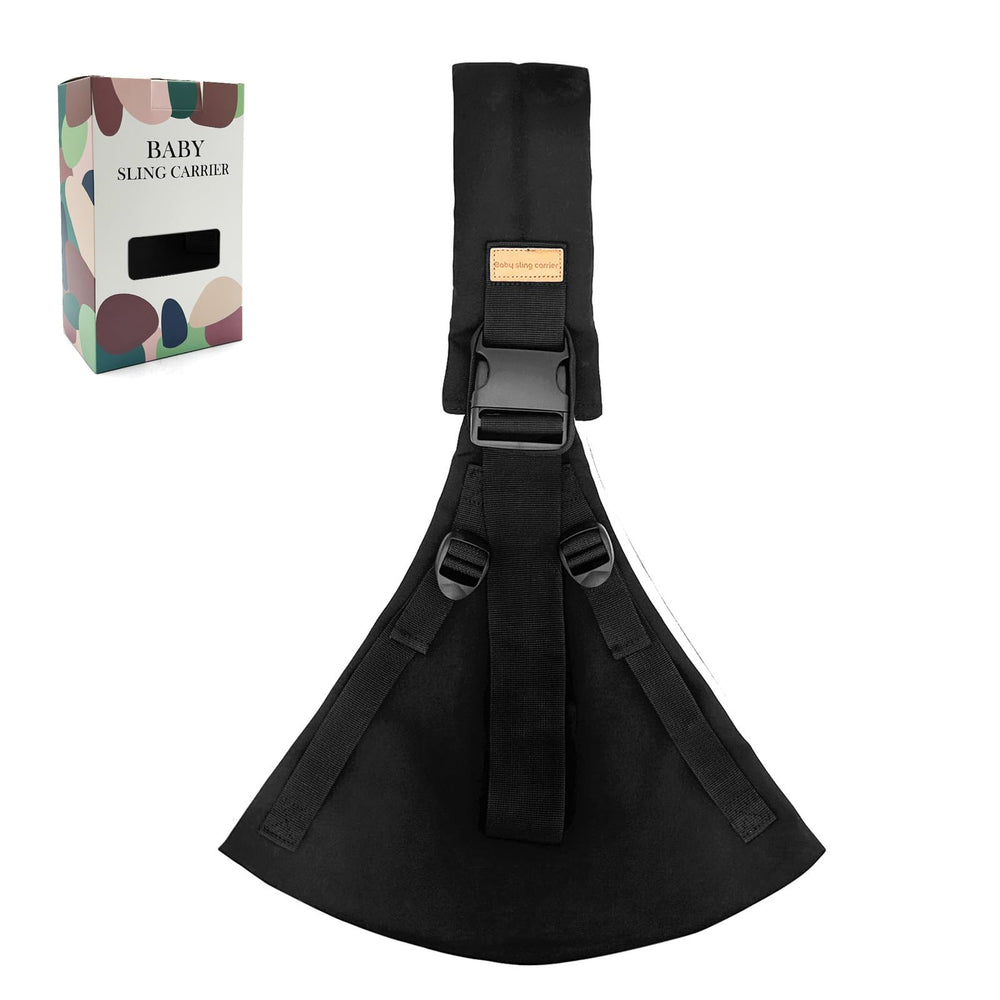 Marrlly Baby Sling Black closed-compact for travel ease