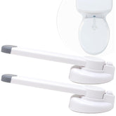 Mars Baby toilet seat lock with adhesive back enables tool-free installation.