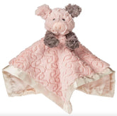 Mary Meyer Putty Nursery Piglet blanket face detail for comforting cuddles.