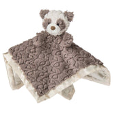Mary Meyer Putty Nursery Panda blanket top shows textured taupe and cream fabric for cozy hugs