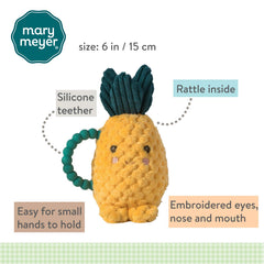 Mary Meyer Sweetie Pineapple embroidered face emphasizes softness for cuddling
