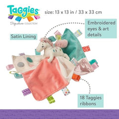 Mary Meyer Taggies Painted Pony blanket attachment offering comforting cuddliness and tactile tags.