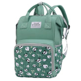MARYAS Baby Diaper Bag Backpack front view with panda print for quick access to essentials