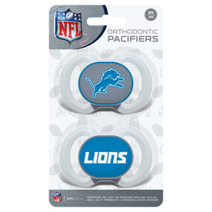 Masterpieces Baby Fanatic Detroit Lions pacifier logo button showcases team pride
