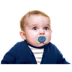Masterpieces Baby Fanatic Detroit Lions pacifier shield design with team colors