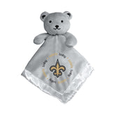 Masterpieces Baby Fanatic Saints security bear front view with plush comfort for nap time