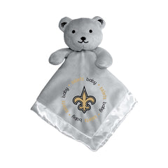 Masterpieces Baby Fanatic Saints security bear front view with plush comfort for nap time