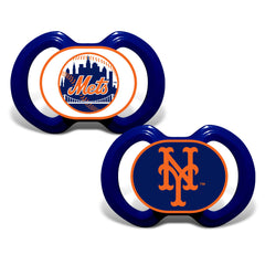 MasterPieces NY Mets pacifier pack logo-button calms baby during game-day