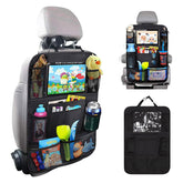Matenf car organizer back seat with 9 pockets and 10-inch tablet holder for kids on trips.