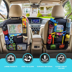 Matenf durable Oxford cloth organizer material showing reinforced stitching and easy-clean surface.