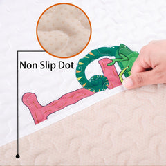 MatLeya tummy time mat in soft microfiber for gentle floor time.