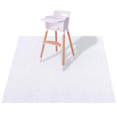 MatLeya plastic splat mat with large 52x52 coverage protects floors during feeding