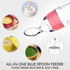 Matyz squeezable bottle with scale makes portion control easy.