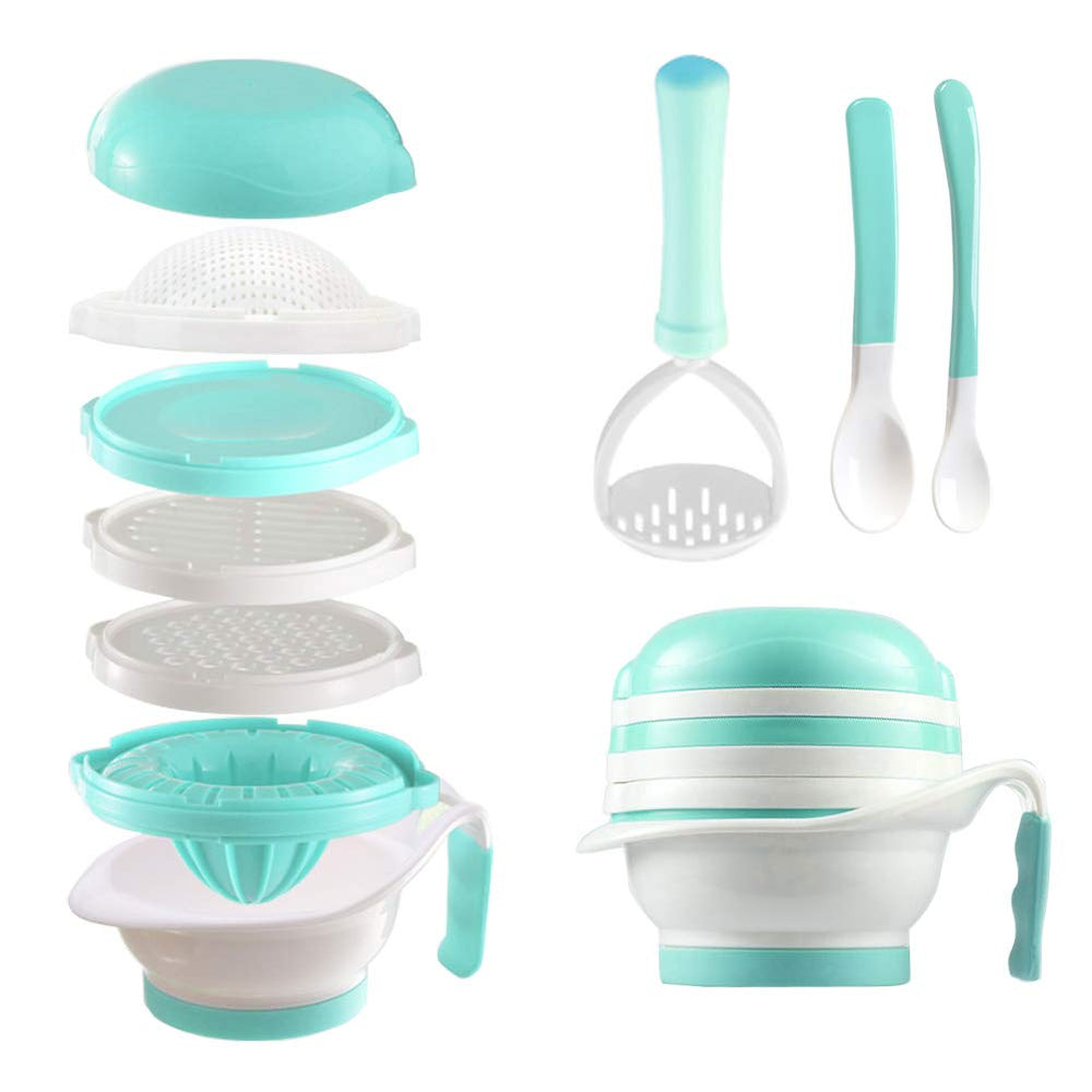 Matyz mash bowl helps easy baby food mashing of fruits and vegetables.