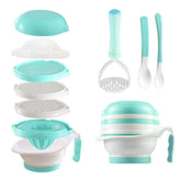 Matyz mash bowl helps easy baby food mashing of fruits and vegetables.