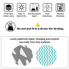Maveek pad in newborn bed setup ensures gentle, cushioned diaper changes.