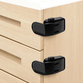 Maveek edge locks on slim drawer protect curious babies without tools