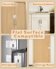 Maveek fridge door lock adds safety for curious kids and snacks in the kitchen.