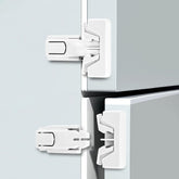 Maveek fridge lock head close-up showing durable ABS design for child safety