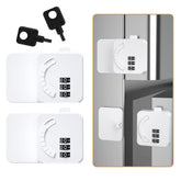 Maveek two-pack child-lock cabinet doors safely secure cabinets and drawers with easy set-and-go security.
