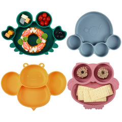 Maxdot octopus divided plate keeps meals organized and appealing for toddlers