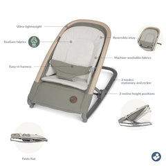 Maxi-Cosi Kori folds flat for easy travel and storage