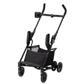 Maxi-Cosi Maxi-Taxi XT travel system assembled, highlighting compact storage.