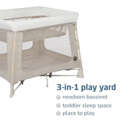 Maxi-Cosi Swift Playard one-step fold for easy setup and compact storage.