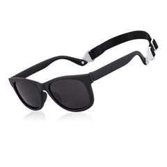 MAXJULI baby sunglasses strap adjustable for secure fit during playtime.