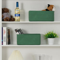 Maxuni 3-pack storage baskets rope texture close-up, soft cotton rope for safe baby spaces.