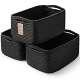 Maxuni 3-pack storage baskets on a shelf show organized toy and book storage.
