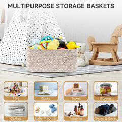 Maxuni closet organizer bins with handles for easy daily organization.