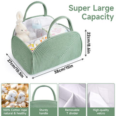 Maxuni diaper caddy is portable, ideal for travel and quick diaper changes.