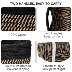 Maxuni rope baskets for gifts showcase versatile storage and presentation.