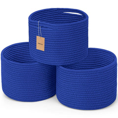 Maxuni small rope baskets stand upright for organized shelving